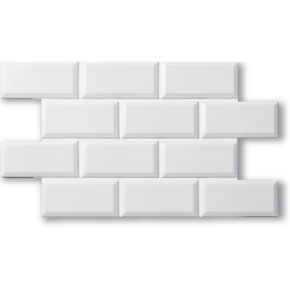 Shop Cepac Contour CON-2B Matte White Beveled 1-3/4 x 3-3/4Â |Â Â Artistic Tile & Stone