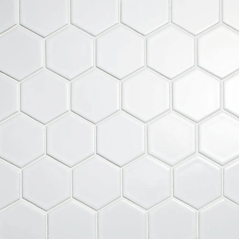 Retro HEX-21B Gloss White Hex 2 inch