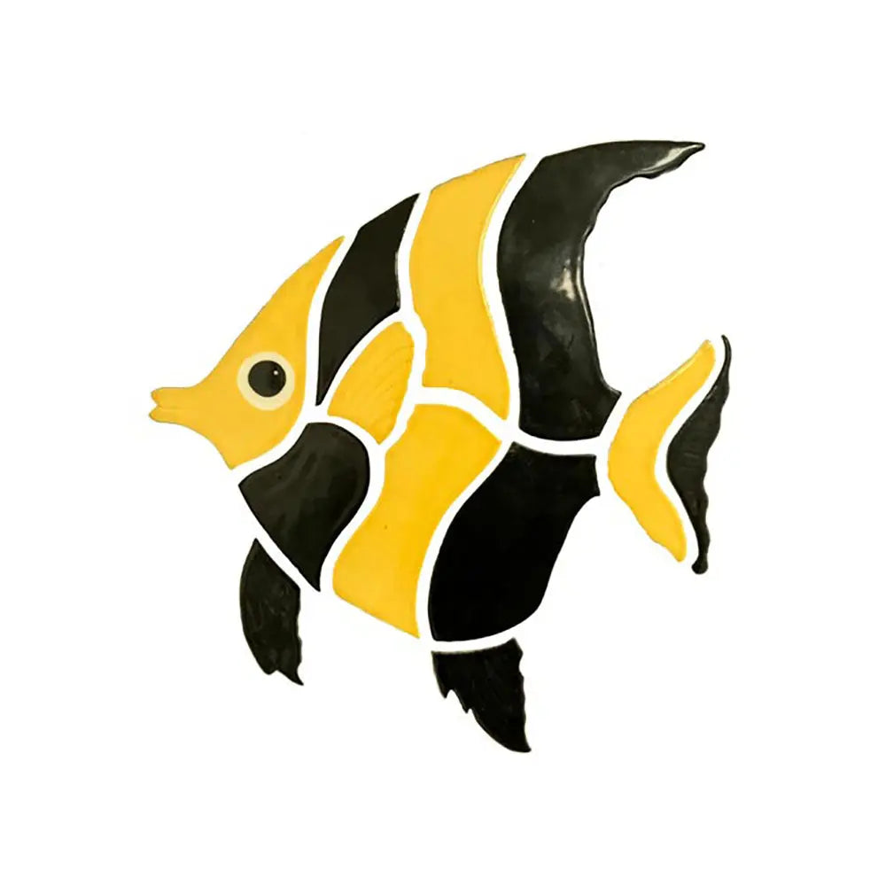 Mosaic Angel Fish 8x8 Fujiwa