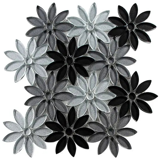 Shop Glazzio Bouquette Floral Greys | Artistic Tile & Stone