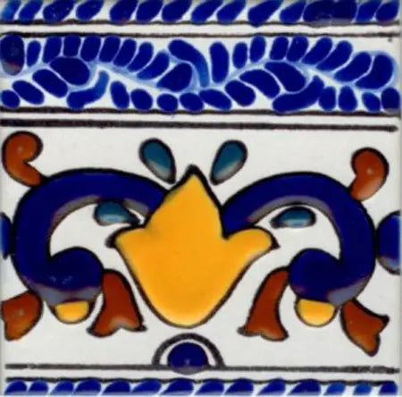 Shop Majolica Porcelain Baroque 4x4 #7 | Artistic Tile & Stone