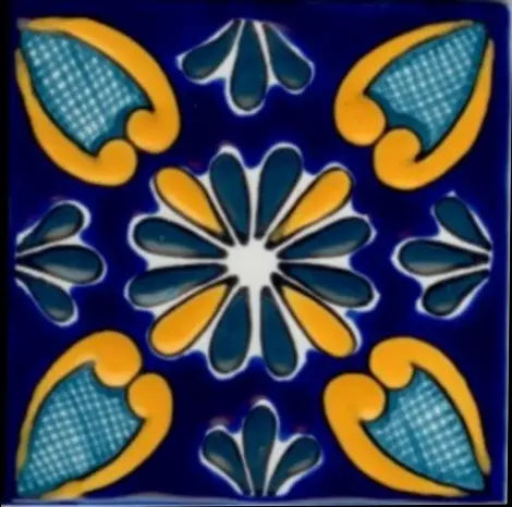 Shop Majolica Porcelain Baroque 6x6 #1 | Artistic Tile & Stone