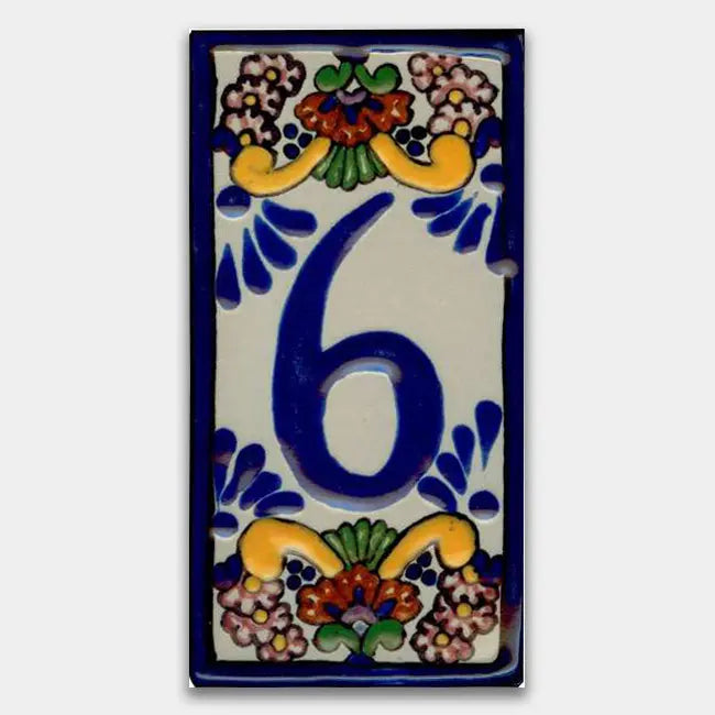 Shop House Number Baroque Style 2 #6 | Artistic Tile & Stone