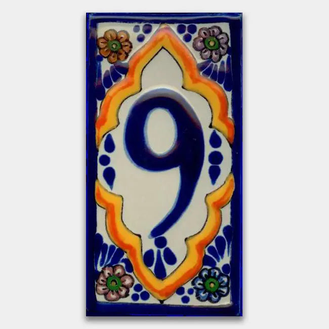 Shop House Number Baroque Style 4 #9 | Artistic Tile & Stone