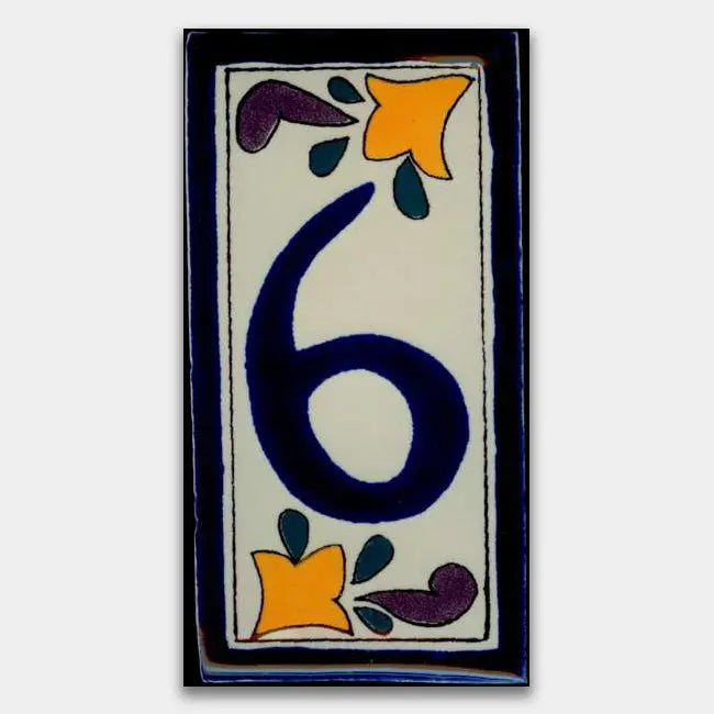 Shop House Number Classic Style 2 #6 | Artistic Tile & Stone