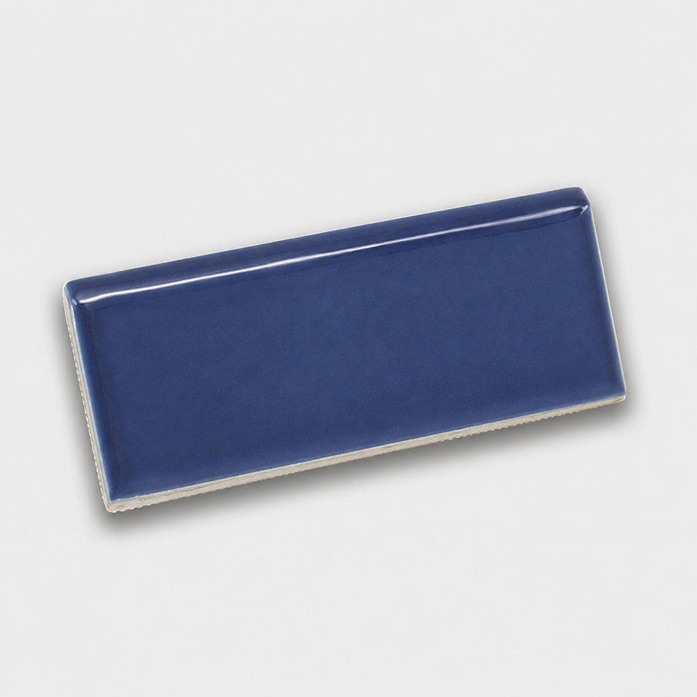 Majolica Porcelain Blue S4369 Surface Bullnose 6" Side