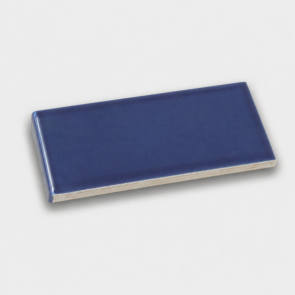 Majolica Porcelain Blue SCR4369 Surface Bullnose Right Corner
