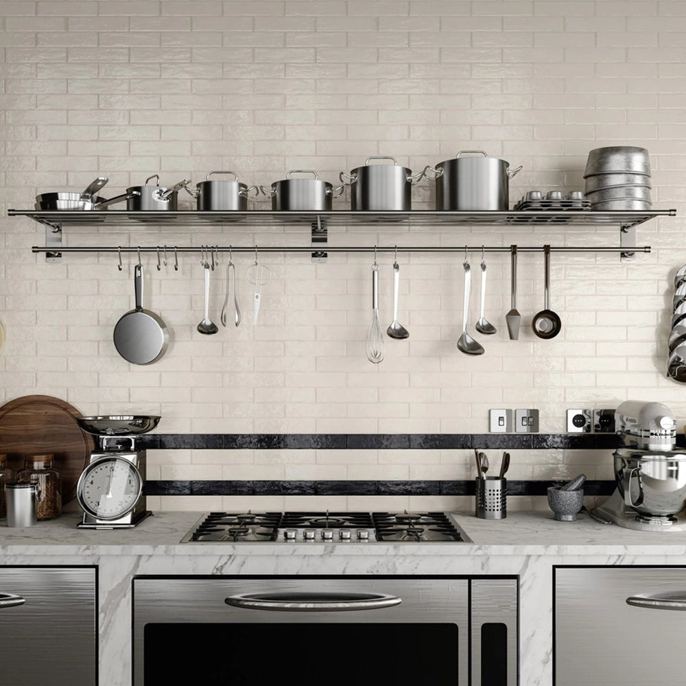 Shop Tetris White 2x8 | Artistic Tile & Stone