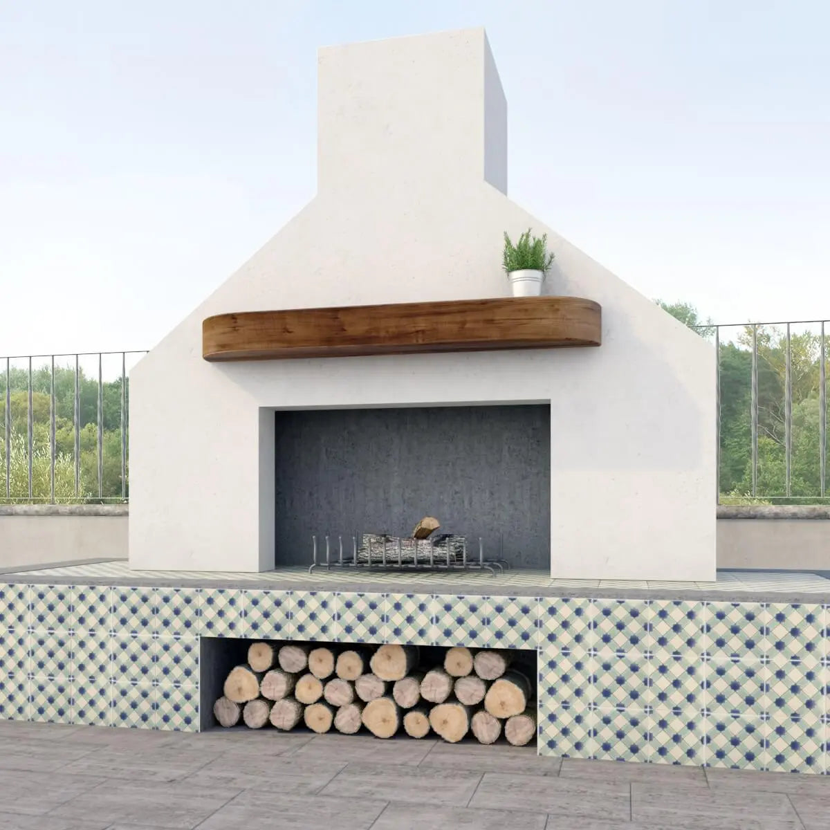 Shop Catalina Anacapa Aqua 6x6 | Artistic Tile & Stone