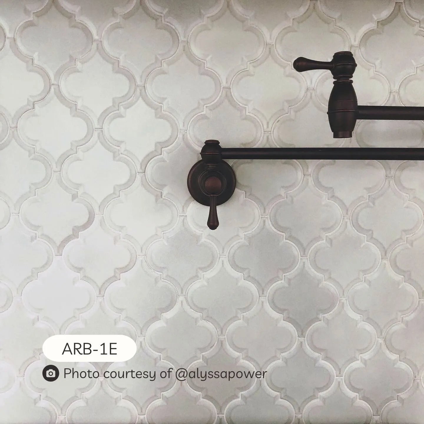 Shop Cepac Arabesque ARB-1E Hampton Matte White Embossed | Artistic Tile & Stone