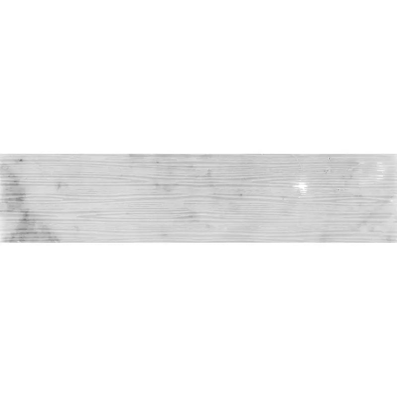 Shop Mir Skalini Etched Waves Carrara 3x12 | Artistic Tile & Stone