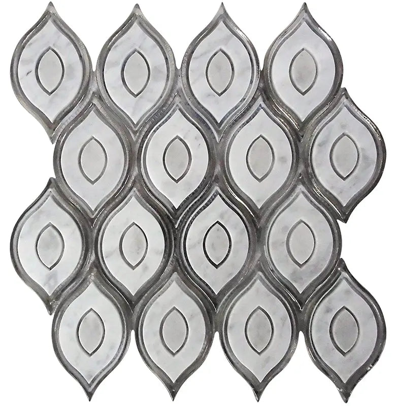 Shop Mir Skalini Peacock White | Artistic Tile & Stone