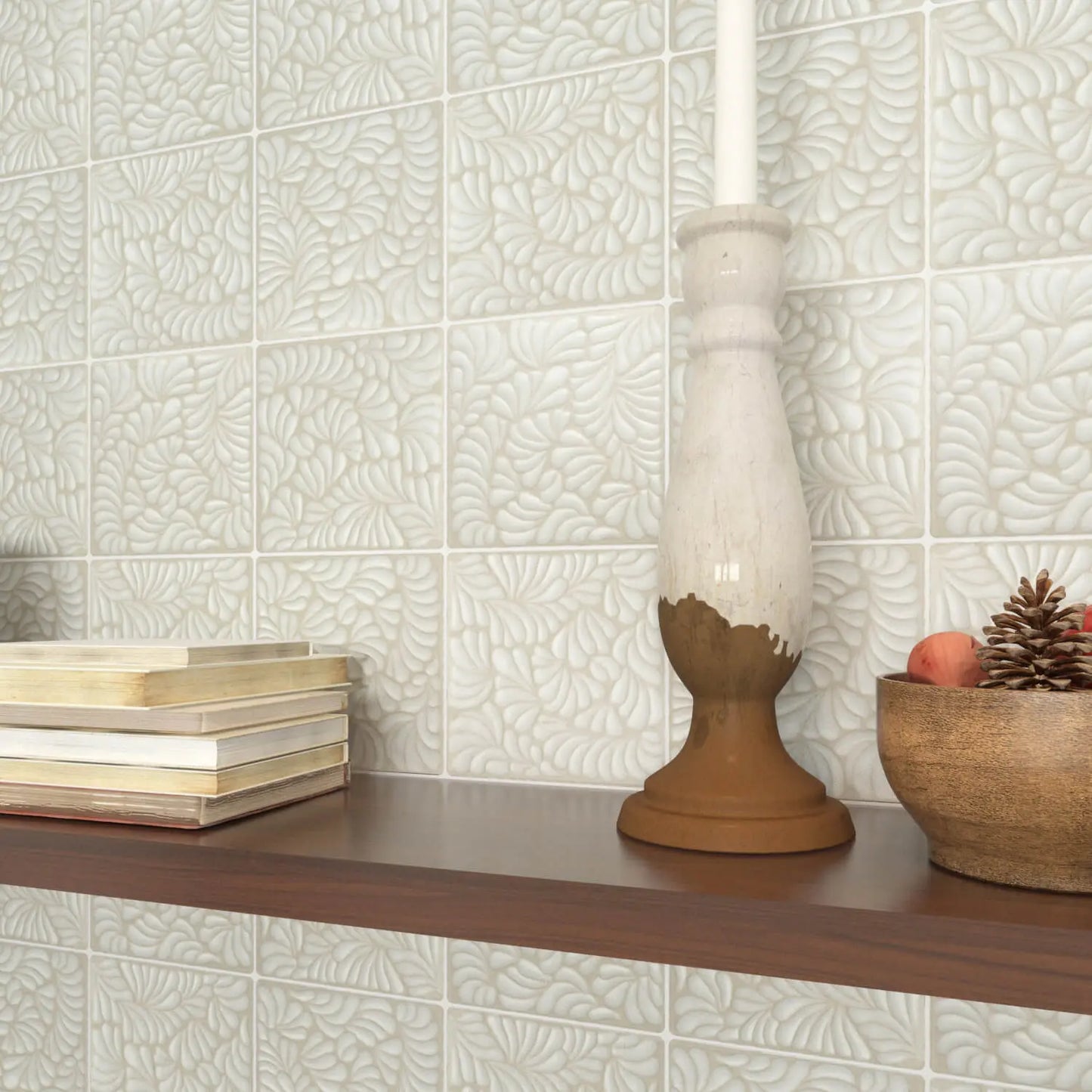Shop Catalina Plumeada Crema 6x6 | Artistic Tile & Stone