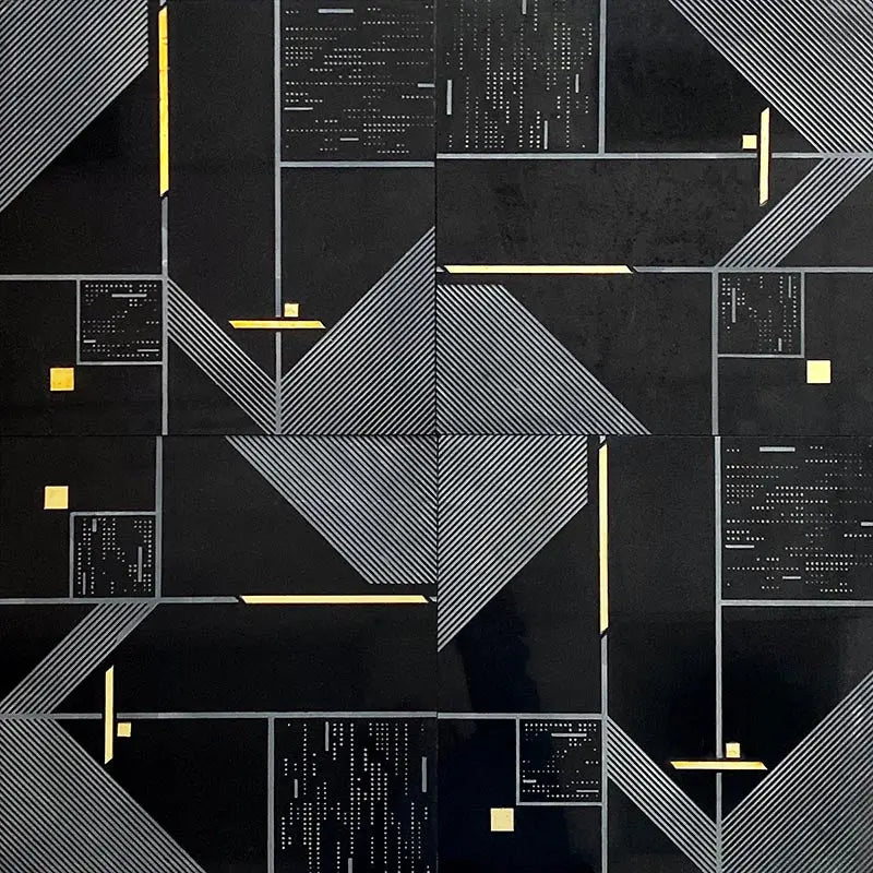 Shop Mir Skalini Rockefeller Black Nouveau | Artistic Tile & Stone