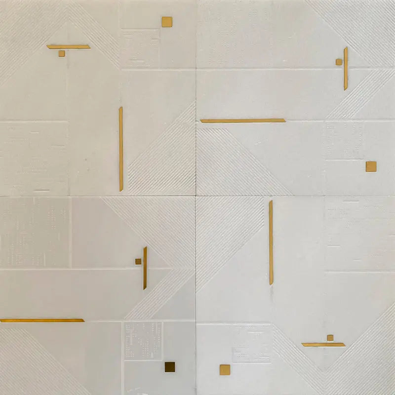 Shop Mir Skalini Rockefeller White Nouveau | Artistic Tile & Stone