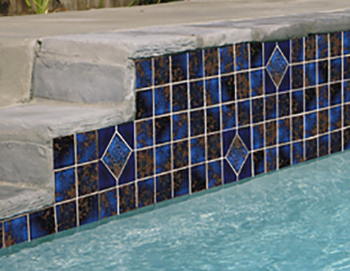Shop Ambon 6 Deco Royal Blue 6x6 From Fujiwa |  Artistic Tile & Stone