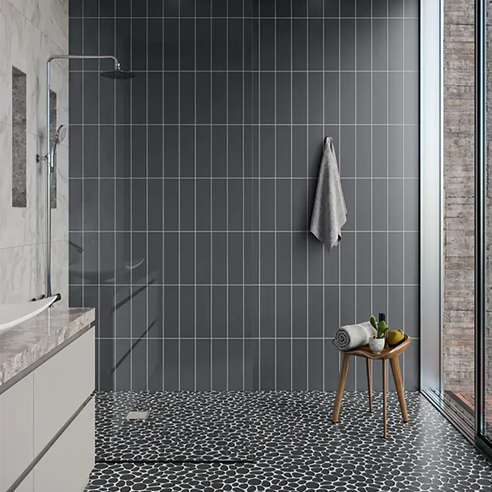 Shop Island Stone Spindrift Graphite Matte 11-3/4 x 11-3/4 |  Artistic Tile & Stone