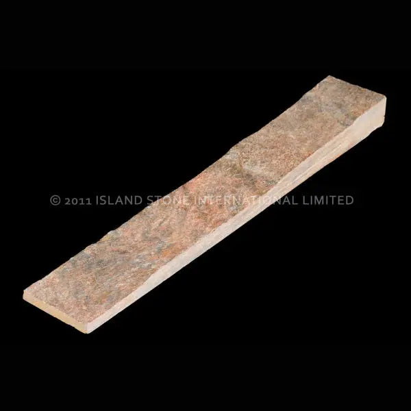 Shop Island Stone Cladding V-Tile Copper Quartzite 2x12 | Artistic Tile & Stone