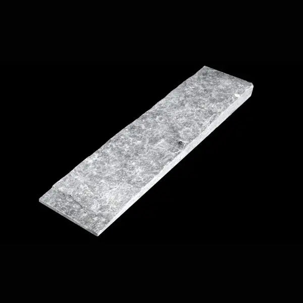 Shop Island Stone Cladding Large V-Tile Silver Quartzite 4x16 | Artistic Tile & Stone