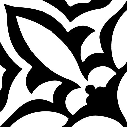 Shop Glazzio Moderna Fleur Noir 8x8 | Artistic Tile & Stone