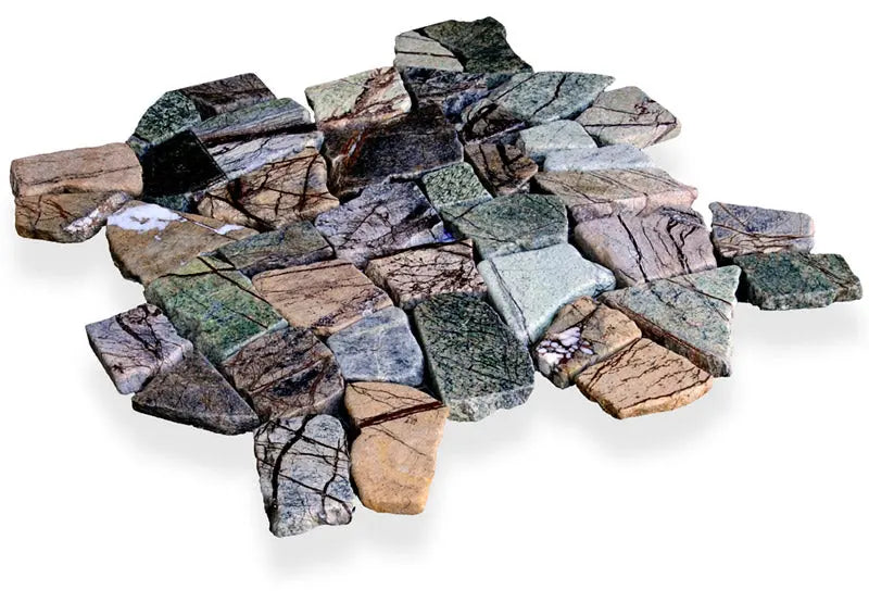 Shop Island Stone Random Forest Marble Mix 12x12 | Artistic Tile & Stone