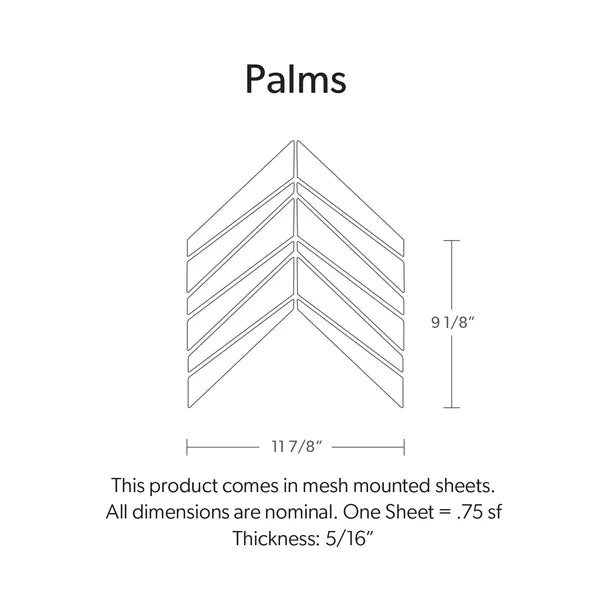 Shop Palms Stratos Matte 9-1/4 x 11-3/4 | Artistic Tile & Stone