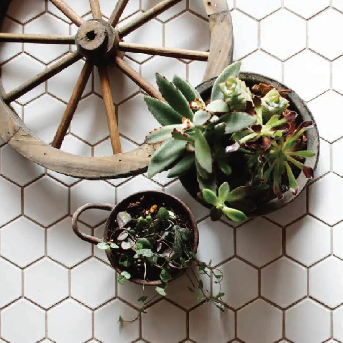 Shop Cepac Retro HEX-23M Matte Grey Hex 2 inch | Artistic Tile & Stone