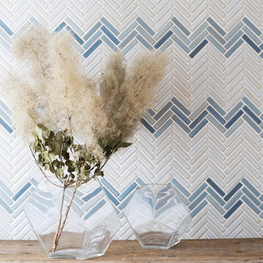 Shop Cepac Rudiment RDM-40-HB Sky 1/2 x 2 Herringbone | Artistic Tile & Stone