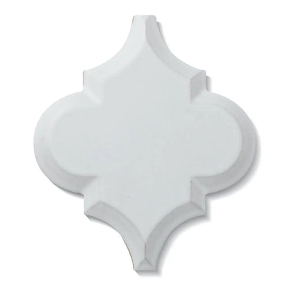 Shop Cepac Arabesque ARB-1E Hampton Matte White Embossed | Artistic Tile & Stone