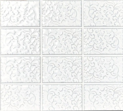 Shop Caserta CAS-1 Ivory 2.5 x 4 Deco |   Artistic Tile & Stone
