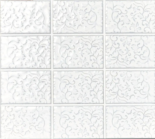 Shop Caserta CAS-1 Ivory 2.5 x 4 Deco |   Artistic Tile & Stone