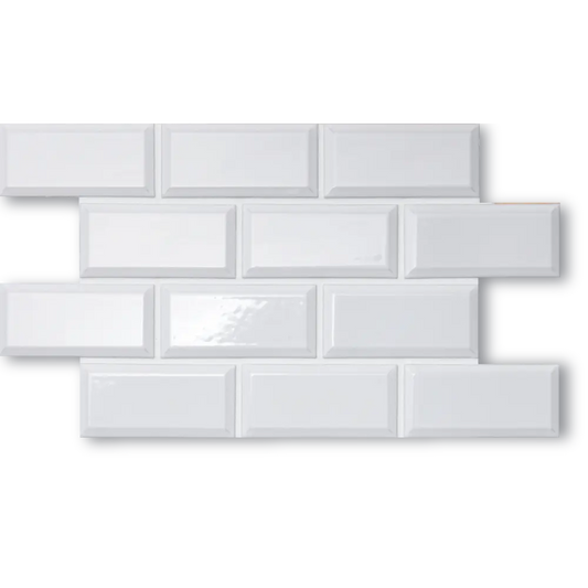 Shop Cepac Contour CON-1B Glossy White Beveled 1-3/4 x 3-3/4ÃƒÆ’Ã¢â‚¬Å¡Ãƒâ€šÃ‚Â |ÃƒÆ’Ã¢â‚¬Å¡Ãƒâ€šÃ‚Â ÃƒÆ’Ã¢â‚¬Å¡Ãƒâ€šÃ‚Â  Artistic Tile & Stone