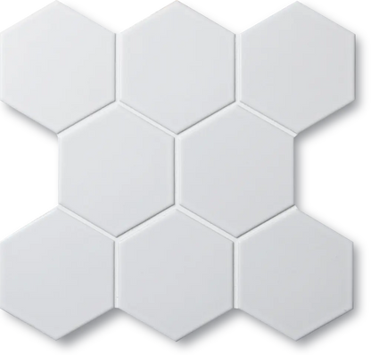 Shop Cepac Contour CON-2H Matte White Hex 3ÃƒÆ’Ã¢â‚¬Å¡Ãƒâ€šÃ‚Â |ÃƒÆ’Ã¢â‚¬Å¡Ãƒâ€šÃ‚Â ÃƒÆ’Ã¢â‚¬Å¡Ãƒâ€šÃ‚Â  Artistic Tile & Stone