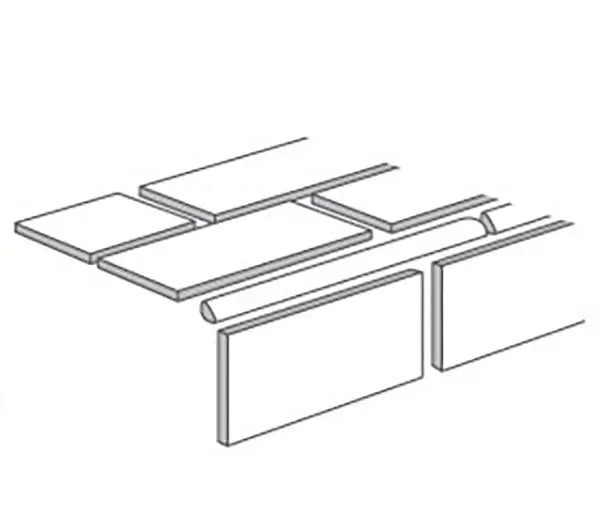 Shop Continental Subway 9/16 x 6 Bead Trim |   Artistic Tile & Stone