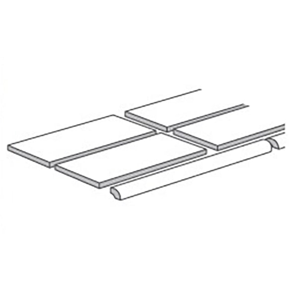 Shop Cepac Suburbia 1/2 x 6 SBN TrimÃ‚Â |Ã‚Â Ã‚Â  Artistic Tile & Stone