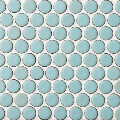Shop Cepac Classic Rounds CR-2 Aqua  3/4" Penny Round | Artistic Tile & Stone