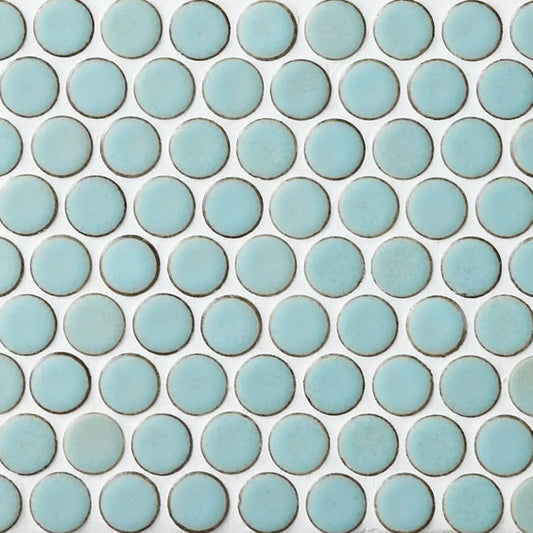 Shop Cepac Classic Rounds CR-2 Aqua  3/4" Penny Round | Artistic Tile & Stone