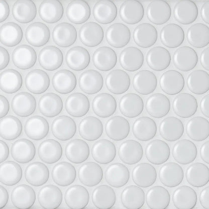 Shop Cepac Classic Rounds CR-7 Glossy White 3/4" Penny Round | Artistic Tile & Stone