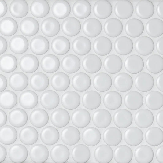 Shop Cepac Classic Rounds CR-7 Glossy White 3/4" Penny Round | Artistic Tile & Stone