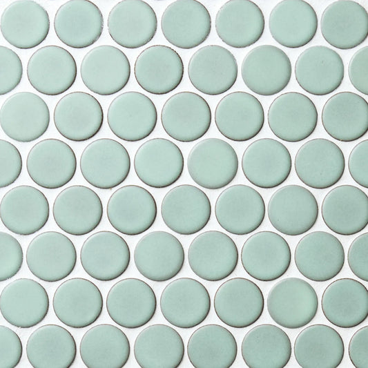 Shop Cepac Classic Rounds CRL-2 Aqua 1"  Penny RoundÂ |Â Â  Artistic Tile & Stone