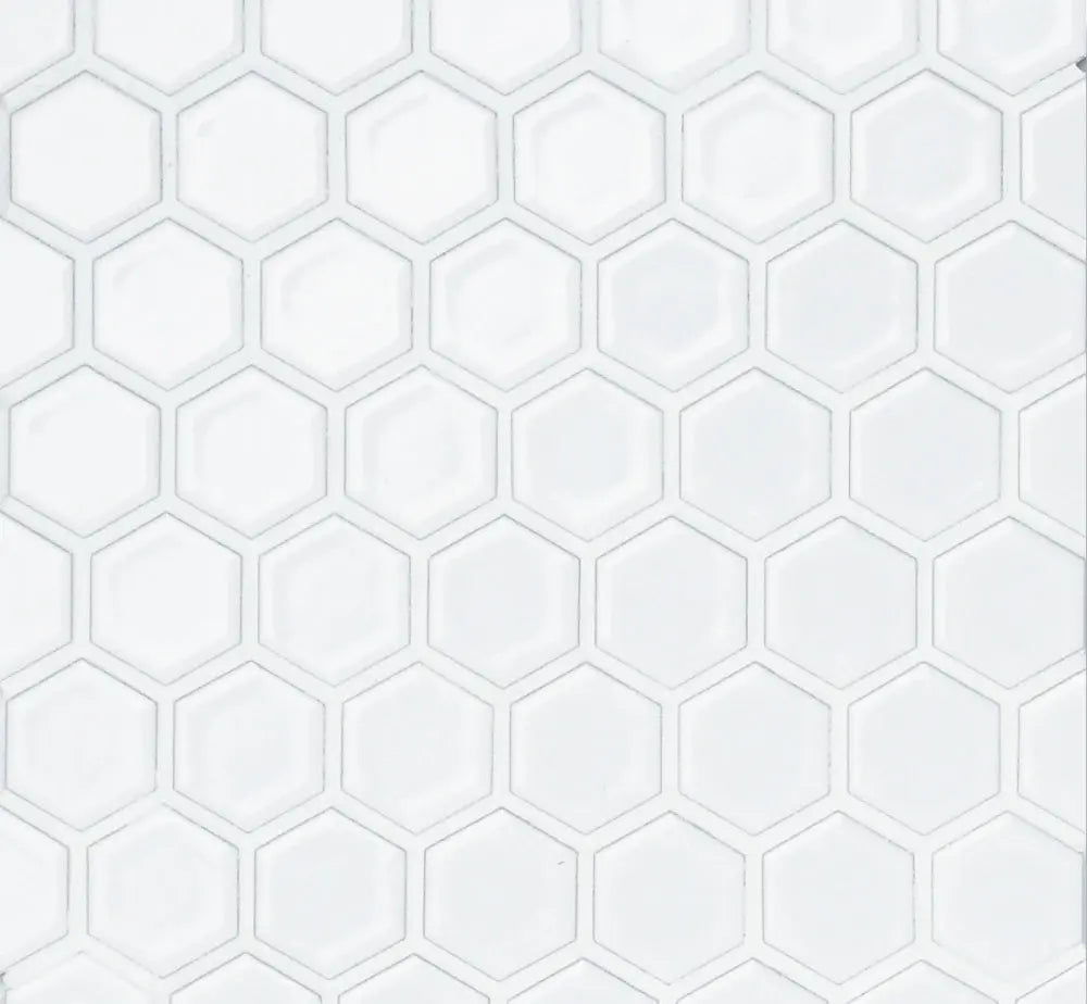 Shop Cepac Hexagon HEX-1B Glossy White 1x1 | Artistic Tile & Stone