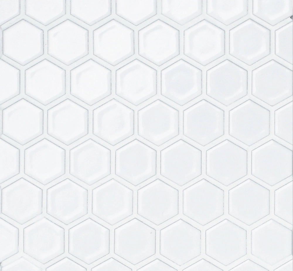 Shop Cepac Retro HEX-1B Glossy White 1" HexÃƒÆ’Ã¢â‚¬Å¡Ãƒâ€šÃ‚Â |ÃƒÆ’Ã¢â‚¬Å¡Ãƒâ€šÃ‚Â ÃƒÆ’Ã¢â‚¬Å¡Ãƒâ€šÃ‚Â  Artistic Tile & Stone