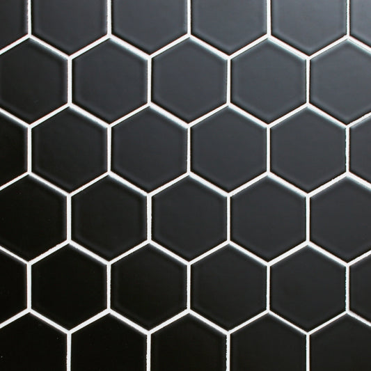 Shop Cepac Retro HEX-22M Matte Black Hex 2 inchÃƒÆ’Ã¢â‚¬Å¡Ãƒâ€šÃ‚Â |ÃƒÆ’Ã¢â‚¬Å¡Ãƒâ€šÃ‚Â ÃƒÆ’Ã¢â‚¬Å¡Ãƒâ€šÃ‚Â  Artistic Tile & Stone
