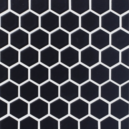 Shop Cepac Retro HEX-2M Matte Black 1" HexÃƒÆ’Ã¢â‚¬Å¡Ãƒâ€šÃ‚Â |ÃƒÆ’Ã¢â‚¬Å¡Ãƒâ€šÃ‚Â ÃƒÆ’Ã¢â‚¬Å¡Ãƒâ€šÃ‚Â  Artistic Tile & Stone