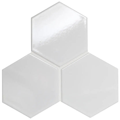Shop Cepac Retro HEX-51B Glossy White 5" HexÃƒÆ’Ã¢â‚¬Å¡Ãƒâ€šÃ‚Â |ÃƒÆ’Ã¢â‚¬Å¡Ãƒâ€šÃ‚Â ÃƒÆ’Ã¢â‚¬Å¡Ãƒâ€šÃ‚Â  Artistic Tile & Stone
