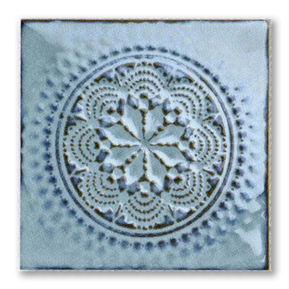 Shop Cepac Mandala MAN-2 Powder Blue Pattern 6x6 | Artistic Tile & Stone