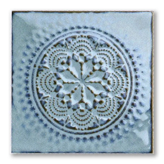Shop Cepac Mandala MAN-2 Powder Blue Pattern 6x6 | Artistic Tile & Stone