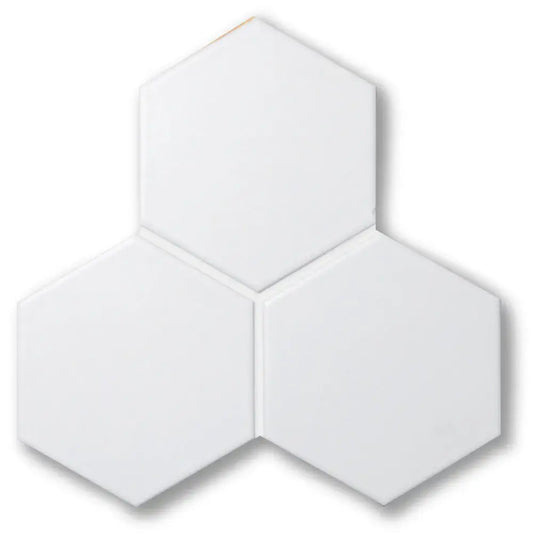 Shop Cepac Rokka RONT-602 Matte White Hex 4 inchÃƒÆ’Ã¢â‚¬Å¡Ãƒâ€šÃ‚Â |ÃƒÆ’Ã¢â‚¬Å¡Ãƒâ€šÃ‚Â ÃƒÆ’Ã¢â‚¬Å¡Ãƒâ€šÃ‚Â  Artistic Tile & Stone