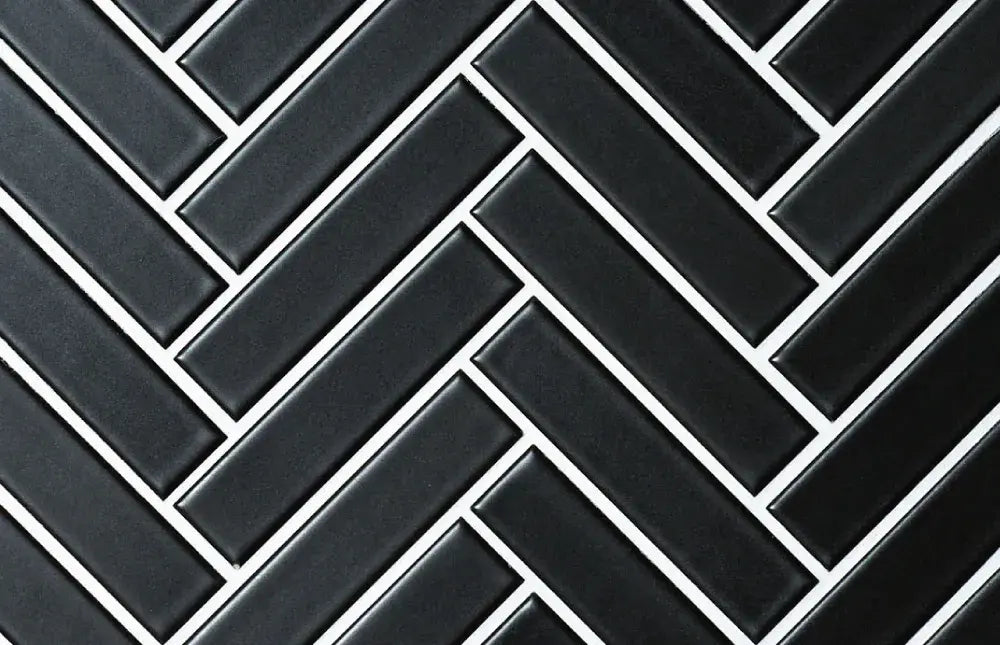 Shop Cepac Retro RT-142M Matte Black 1x4 HerringboneÃƒÆ’Ã¢â‚¬Å¡Ãƒâ€šÃ‚Â |ÃƒÆ’Ã¢â‚¬Å¡Ãƒâ€šÃ‚Â ÃƒÆ’Ã¢â‚¬Å¡Ãƒâ€šÃ‚Â  Artistic Tile & Stone