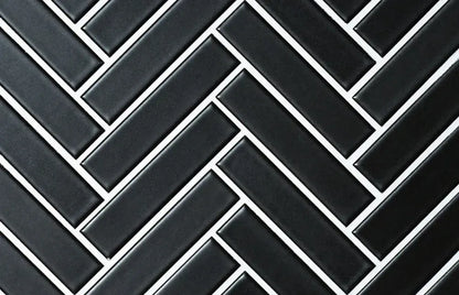 Shop Cepac Retro RT-142M Matte Black 1x4 HerringboneÃƒÆ’Ã¢â‚¬Å¡Ãƒâ€šÃ‚Â |ÃƒÆ’Ã¢â‚¬Å¡Ãƒâ€šÃ‚Â ÃƒÆ’Ã¢â‚¬Å¡Ãƒâ€šÃ‚Â  Artistic Tile & Stone